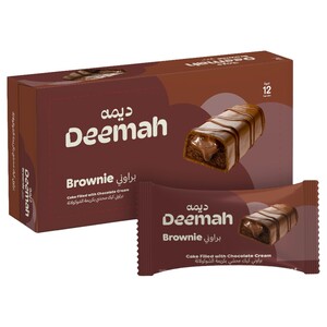 Deemah Brownie Cake Chocolate 37G X12