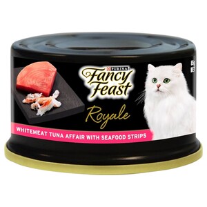 Fancy Feast Royale Whitemeat Tuna With Seafood Strips 85G