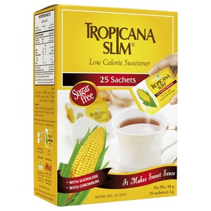 Tropicana Slim Low Calorie Sweetner Sugar Free 25 Pieces 50G