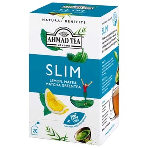 Ahmad Tea Slim Lemon, Mate And Matcha Green Tea 20 Bags 30G