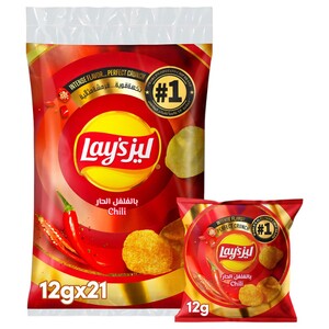 Lay's Potato Chips Chili 12G X21