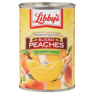 Libby's Canned Fruit Peachs Sliced Cling 822G