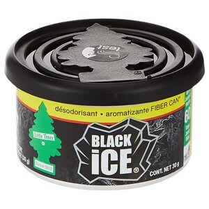 Little Trees Air Freshener Organic Fiber Can Black Ice