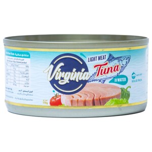 Virginia Tuna Meat In Water Light 170G