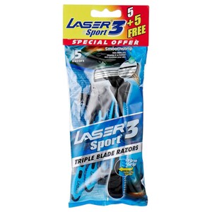 Laser Shaving Razor Sport 3 5+5 Free