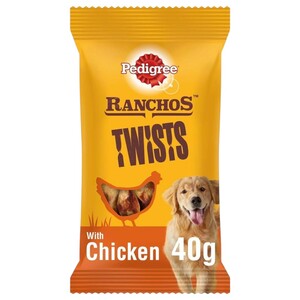 Pedigree Dog Snacks Ranchos Twists 40G