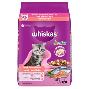 Whiskas Cat Food Junior Tuna & Salmon 1.1Kg