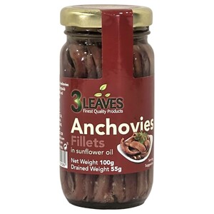 3 Leaves Anchovies Fillets 100G