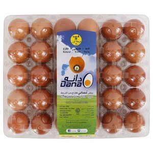 Dana Eggs Large Shrink Brown & White 30 Pieces