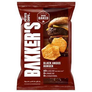 Bakker's Baked Chips Black Angus Burger 120G
