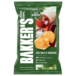 Bakker's Baked Chips Sea Salt & Vinegar 120G