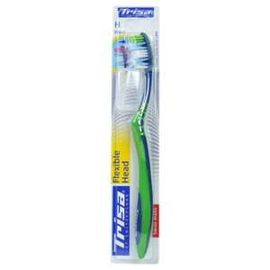 Trisa Toothbrush Flexible Head Hard With Travel Cap