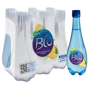 Blu Sparkling Water Pineapple 500Ml X6