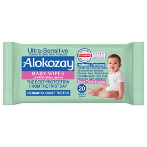 Alokozay Baby Wipes Ultra Sensitive 20 Wipes