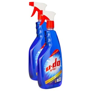 U-Do Glass Cleaner 700Ml X2