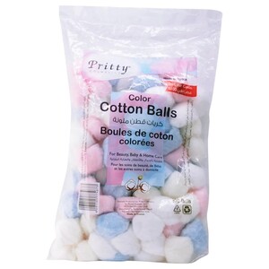 Pritty Color Cotton Balls 100 Pieces