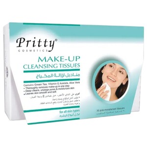 Pritty Make Up Remover Tissues 30 Pieces