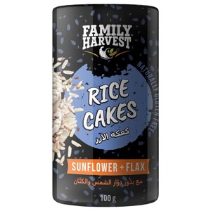 Family Harvest Rice Cake Sunflower & Flax Seed 100G