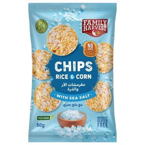 Family Harvest Rice Chips Sea Salt 50G