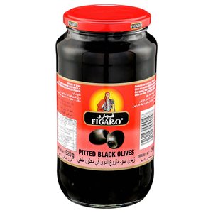Figaro Pitted Olives Black 450G