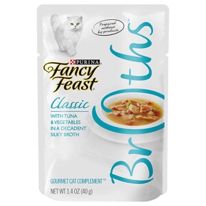 Fancy Feast Wet Cat Food Classic Broths Tuna & Vegetable 40G
