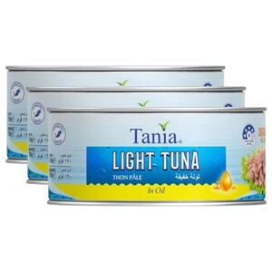 Tania Tuna Flakes In Oil Light 170G X3