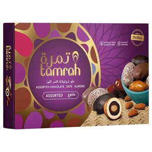 Tamrah Assorted Chocolate With Date & Almond Gift Box 270G