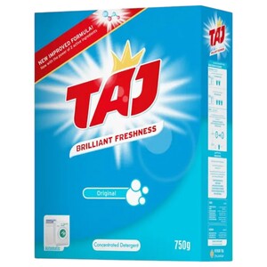 Taj Powder Detergent Blue 2In1 Original 750G