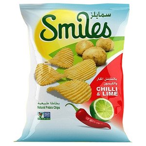 Smiles Potato Chips Chilli & Lime 27G