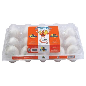 Saha Eggs White Medium 15 Pieces
