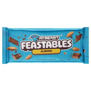 Mr Beast Feastables Milk Chocolate With Almond Chunks 60G