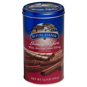 Royal Dansk Luxury Wafers With Chocolate 350G