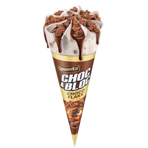 Quanta Ice Cream Choco Flake Cone 120Ml