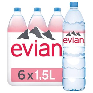 Evian Mineral Water 1.5L X6
