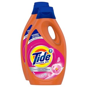 Tide Power Gel Downy Floral Breeze 1.8L X2