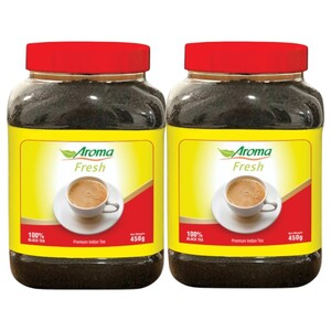 Aroma Fresh Premium Indian Loose Tea Jar 450G X2
