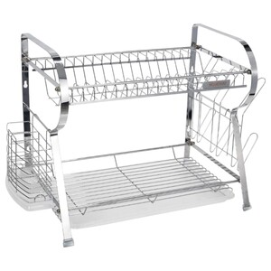 Homeway Dish Rack 2 Tier With Tray