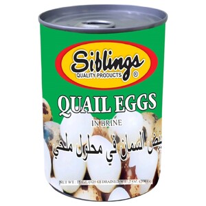 Siblings Quail Eggs In Brine 425G