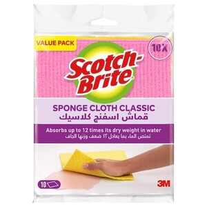 Scotch Brite Sponge Cloth Classic 10 Pieces