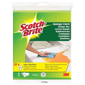 Scotch Brite Sponge Cloth Classic 3 Pieces