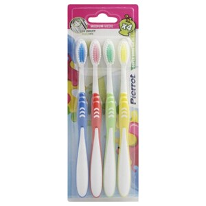 Pierrot Toothbrush Medium 4 Pieces