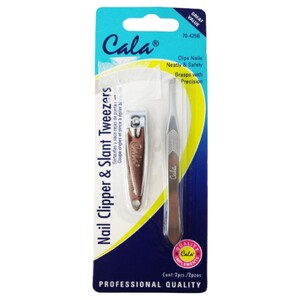 Cala Nail Clipper & Slant Tweezer