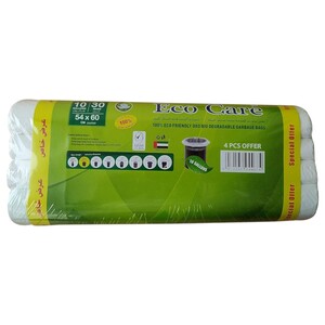 Eco Care Bags White Hd Roll 54X60cm X4