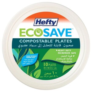 Hefty Ecosave Compostable Plate 10 Pieces