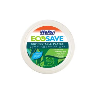 Hefty Ecosave Compostable Plate (Size 6-3/4 In) 12'S