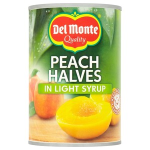 Del Monte Peach Halves In Light Syrup 420G