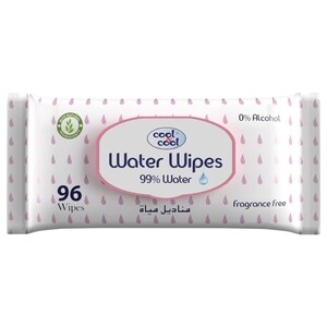 Cool & Cool Water Wipes 99% Water 96 Pieces
