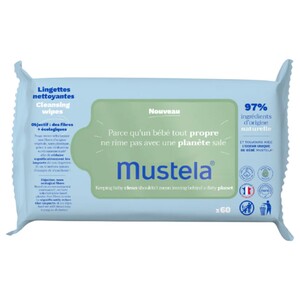 Mustela Baby Cleansing Wipes 60 Pieces