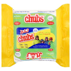 Chubs Baby Family Wipes Flow Pack Shea Butter & Almond 20 Pieces