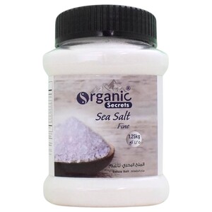 Organic Secrets Sea Salt Fine 1.25Kg